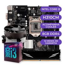Kit Upgrade Gamer Intel Core i3-8100, COOLER, PLACA MAE H310, 8GB DDR4