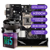 Kit Upgrade Gamer Intel Core i5-8500 + Cooler + H310 + 8GB DDR4 - Mancer