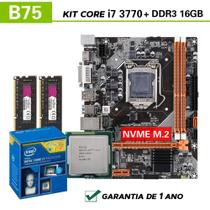 kit Upgrade Gamer Intel Core i7 3.4ghz+b75 16gb ram ssd 256