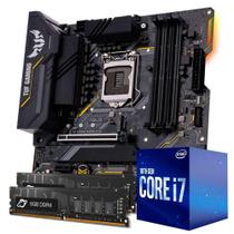Kit Upgrade Intel Core 7 10700F + Asus TUF B460M PLUS GAMING/BR + Memória 16GB DDR4 (2x8GB)