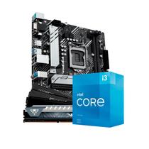 Kit Upgrade Intel Core i3 10105F Placa Mãe H510M DDR4 Memória RAM 8GB DDR4