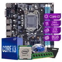 Kit Upgrade Intel Core i3 8gb 1tb ssd sata h61 - PC Master