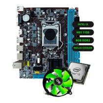 Kit Upgrade Intel Core i3 Placa Mãe H61 Memória RAM 8GB DDR3