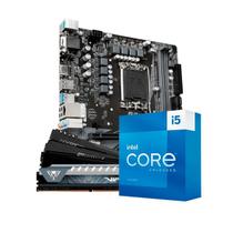 Kit Upgrade Intel Core i5 13400 Placa Mãe H610M DDR4 Memória RAM 16GB 3200 MHz