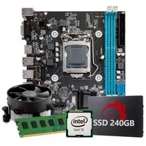 Kit Upgrade Intel Core I5 4ª Geração, 8GB RAM, SSD 240GB, Conexões USB/VGA/HDMI/LAN/SOM