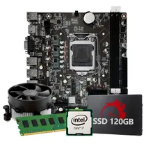 Kit Upgrade Intel Core I7 3ª Geração, 4GB RAM, SSD 120GB, Conexões USB/VGA/HDMI/LAN/SOM
