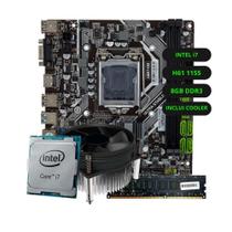 Kit Upgrade Intel Core i7 Placa Mãe H61 Memória RAM 8GB DDR3