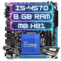 Kit Upgrade Intel I5-4570 + Ddr3 8gb + Placa Mãe H81