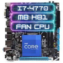 Kit Upgrade Intel I7-4770 + Placa Mãe H81