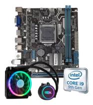 Kit Upgrade Intel I9-9900K Placa mãe H310 com Water Cooler
