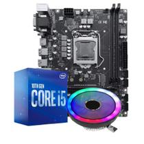 Kit Upgrade Placa Mãe H510 Intel Core I5 10400 e Cooler