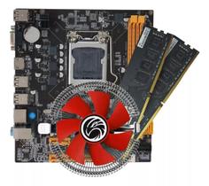 Kit Upgrade Placa Mãe Lga 1155 + 8gb Ram + Cooler - Preto