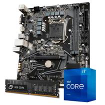 Kit Upgrade Processador Intel Core i7 11700 + Placa Mãe Gigabyte H510M-H + Memória 8GB DDR4 - Oficina dos Bits