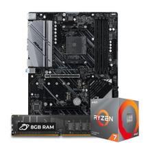 Kit Upgrade Processador Ryzen 7 5700X + Placa Mãe Asrock X570 Phantom Gaming 4 + Memória 8GB DDR4