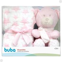 Kit Ursinho Com Mantinha Soninho Rosa R.18067 Buba Única
