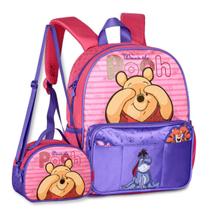 Kit Ursinho Pooh Mochila Com Lancheira Kit Escolar Meninas Kit Ursinho Pooh Mochila Com Lancheira Kit Escolar Meninas