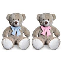 Kit Urso Pelúcia Decoração Chá Revelação Menino Menina 1m Kit Urso Pelúcia Decoração Chá Revelação Menino Menina 1m