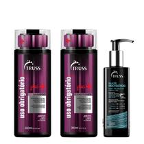 Kit Uso Obrigatório Plus+ Shampoo + Condicionador e Leave-in Hair Protector - Truss