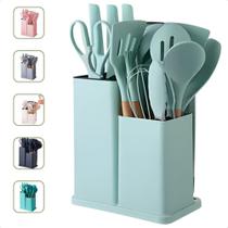 Kit Utencilios de Cozinha em Silicone 19 Peças