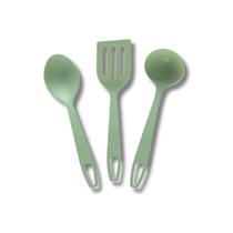Kit Utensílio De Cozinha 3 Peças Verde Em Nylon Resistente Kit Utensílio De Cozinha 3 Peças Verde Em Nylon Resistente