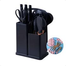 Kit Utensílios Cozinha 19 Peças Jogo Silicone Antiaderente Kit Utensílios Cozinha 19 Peças Jogo Silicone Antiaderente