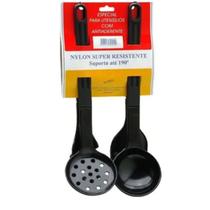 Kit utensílios cozinha 4 peças antiaderente não gruda show