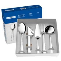 Kit Utensilios Cozinha Inox Utility 5 Peças Tramontina