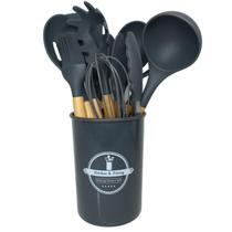 Kit Utensílios Cozinha Silicone 12 Peças Antiaderente