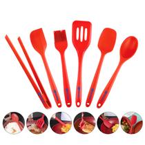 Kit Utensílios Cozinha Silicone 6 Peças Espátula Duralar