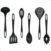 Kit Utensílios Cozinha Talheres De Silicone Jogo C/ 6 Peças