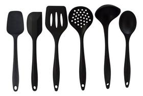 Kit Utensílios Cozinha Talheres De Silicone Jogo C/ 6 Peças Kit Utensílios Cozinha Talheres De Silicone Jogo C/ 6 Peças