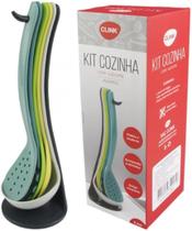 Kit Utensilios De Cozinha Colher Espatula 6 pçs Clink