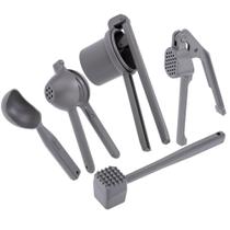 Kit Utensílios de Cozinha de Aluminio Completo Cinza Weck