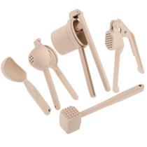 Kit Utensílios de Cozinha de Aluminio Completo Creme Weck Kit Utensílios de Cozinha de Aluminio Completo Creme Weck