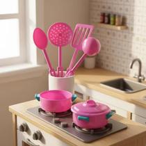 Kit Utensílios De Cozinha De Brinquedo Infantil Mini Kit Utensílios De Cozinha De Brinquedo Infantil Mini