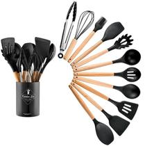 Kit Utensílios De Cozinha Jogo Completo 12 Peças Silicone - BEST