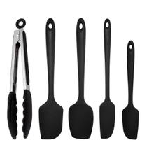 Kit Utensílios De Cozinha Silicone Profissional Espatulas
