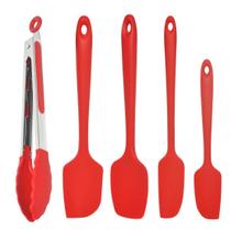 Kit Utensílios De Cozinha Silicone Profissional Espatulas