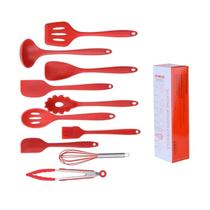 Kit Utensílios De Cozinha Todo Em Silicone 10 Peças