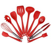 Kit Utensílios De Cozinha Todo Em Silicone 10 Peças - MHR