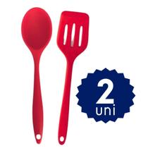 Kit Utensílios de Silicone 4 Peças Concha Espátulas Colher Ideal para Panelas Teflon Kit Utensílios de Silicone 4 Peças Concha Espátulas Colher Ideal para Panelas Teflon