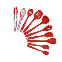 Kit Utensílios De Silicone Cozinha Espátula Colher 10 Peças