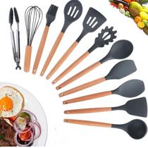 Kit Utensilios de Silicone de Cozinha Com 12 Peças Premium - DM