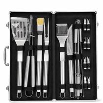 Kit Utensilios para Churrasco 18pcs Aço Inox com Maleta Kit Utensilios para Churrasco 18pcs Aço Inox com Maleta
