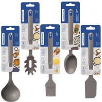 Kit Utensilios Silicione Cozinha Conjunto Tramontina Espatula Concha Pregador de Massa Pincel Colher de Silicone Kit Utensilios Silicione Cozinha Conjunto Tramontina Espatula Concha Pregador de Massa Pincel Colher de Silicone