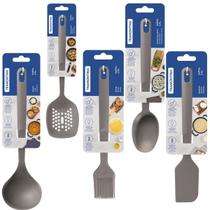 Kit Utensilios Silicione Cozinha Conjunto Tramontina Espatula Jogo de Utensilio 5 Unidades