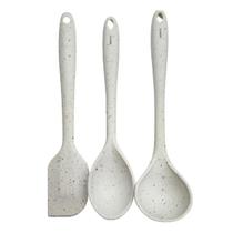 Kit Utensílios Silicone 3 peças Brinox Vanilla Colher Espátula Concha