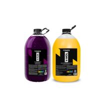 Kit V-floc e V-Mol Shampoo Carro Lavagem Detalhada Vonixx 5L