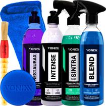 Kit V-Floc Lava Autos Cera Blend Spray Limpador Multiação Sintra Fast Revitalizador Renovador Restaurador Intense Restaurax