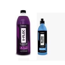 Kit V-Floc Lava Autos Super Concentrado 1,5L + Blend Clear Wax 500ml